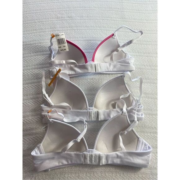 Maidenform Girls' 32A Medium Seamless 3-Pack Beginner Crop Bra - Picture 2 of 5